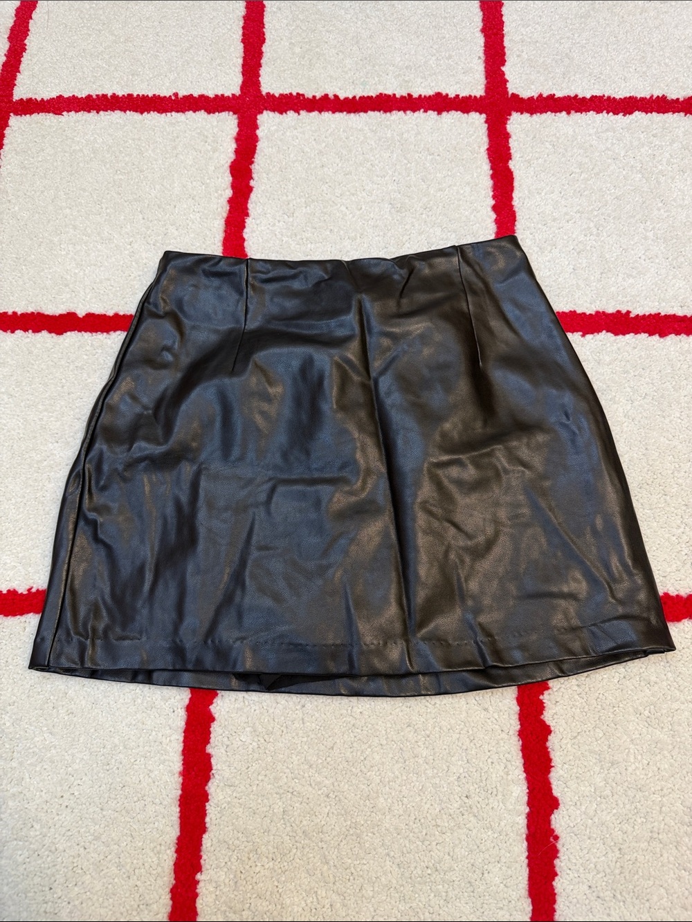 The A&F Scarlett Vegan Leather Mini Skort